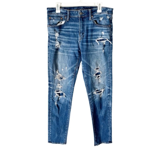 American Eagle Outfitters Other - American Eagle Jeans Men's 32x34 AirFlex+ Temp Tech Patch Move-Free Athletic Fit